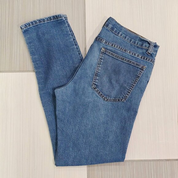 21Men ✦ Slim Fit Blue Denim Jeans ✦ Classic Cotton Blend Zip Fly Size 32W - Picture 5 of 8